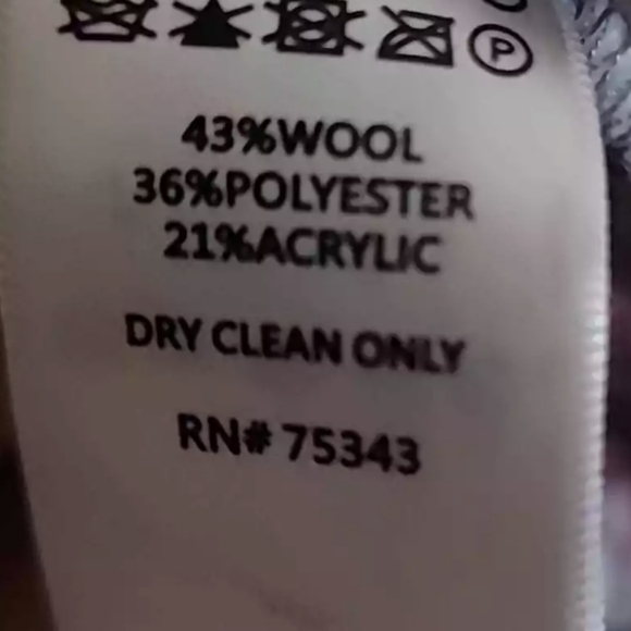 Max Studio Gray Cranberry Open Front Plaid Coat Woolblend Sz Large Brand New - Picture 2 of 3